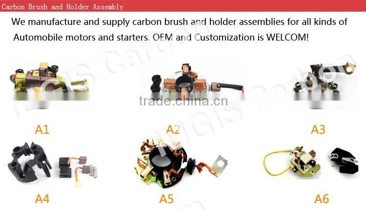 automotive starter carbon brush and holder assembly for Delco PG150 PG150S PG260F1 PG260G Series PMGR starters