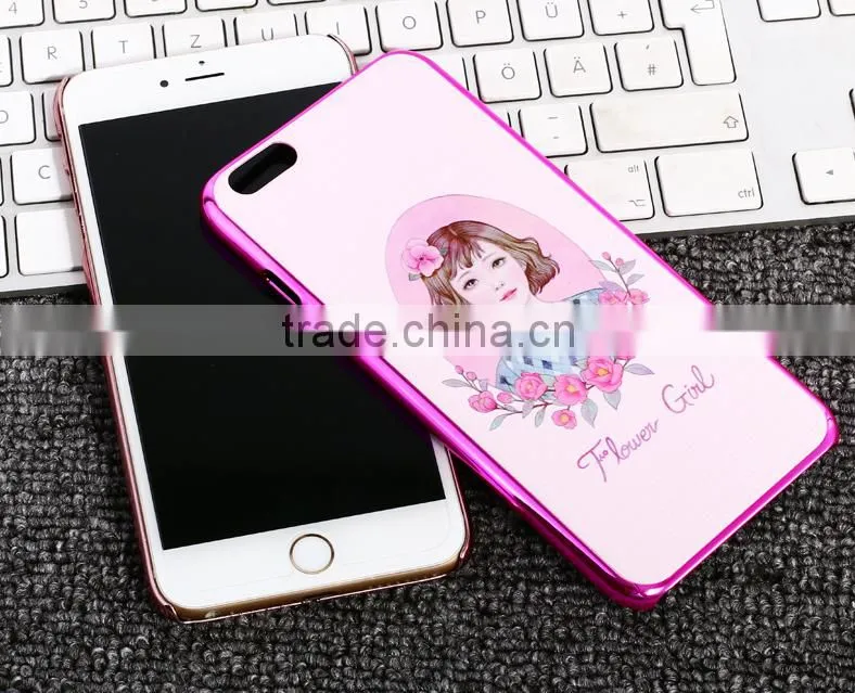 Glasses Cat And Cute Girl Back Cover Case Cheap Price For iPhone 6S