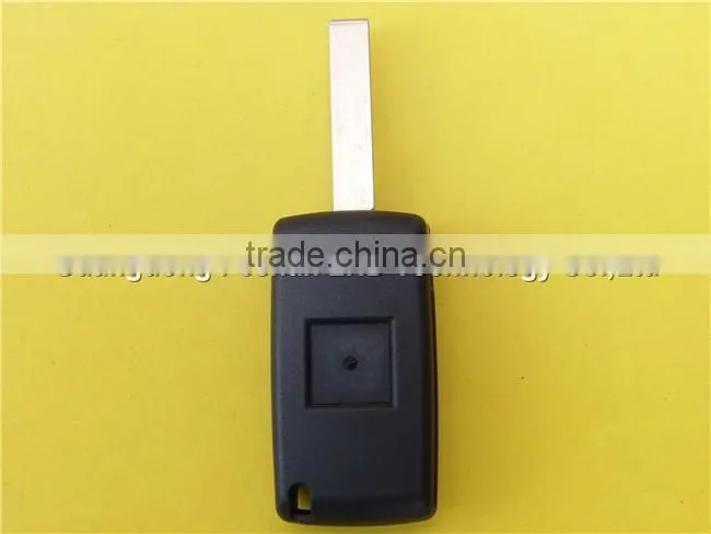 Car folding flip 2 button remote key blank shell case for Peugeot 407 wholesale