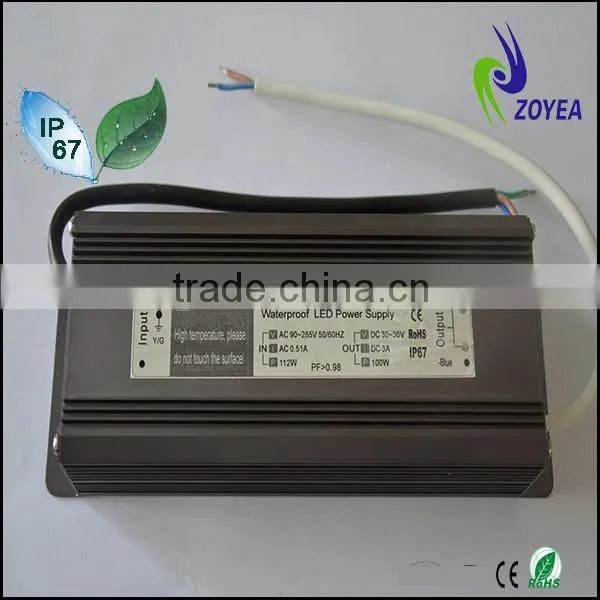 China manufacturer waterproof constant current dimmable led driver