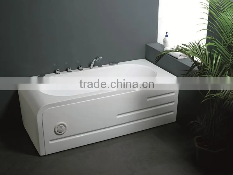 Foshan Factory one person rectangular100% acrylic bathtub for sale