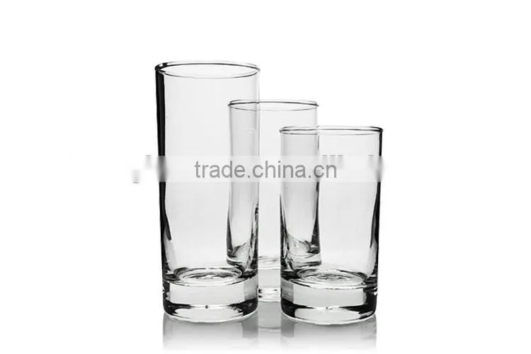 Machine made Straight top grade glass juice bottle