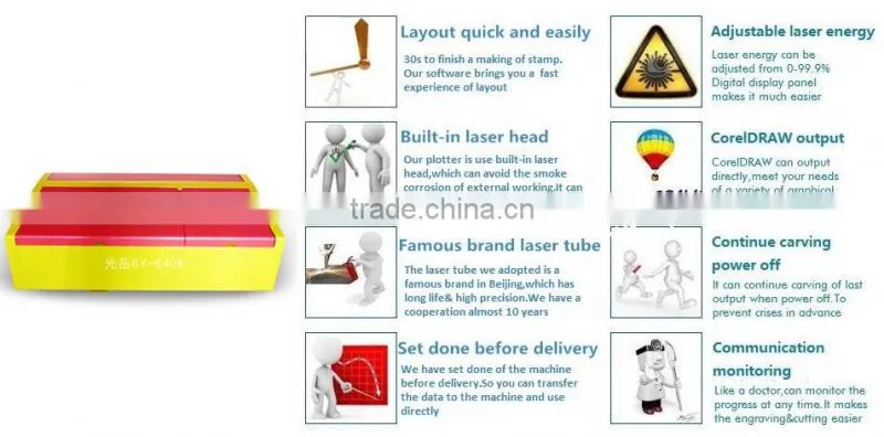 LAS,DWG,BMP,DXF,DXP,AI,PLT,DST Graphic Format Supported GY-320 Laser engraving Machine