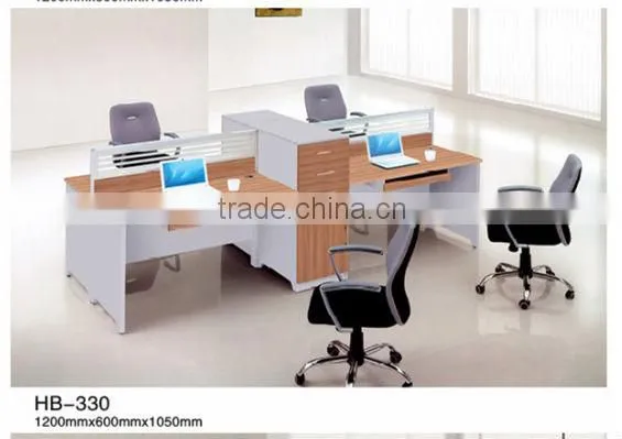 Top quality modern office computer workstation for 4 seat