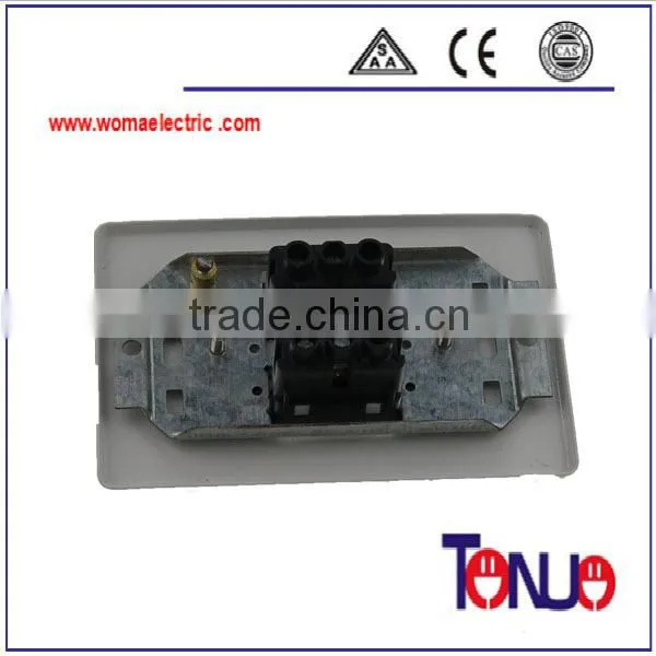 South African metal 2 gang 2 way electrical switch