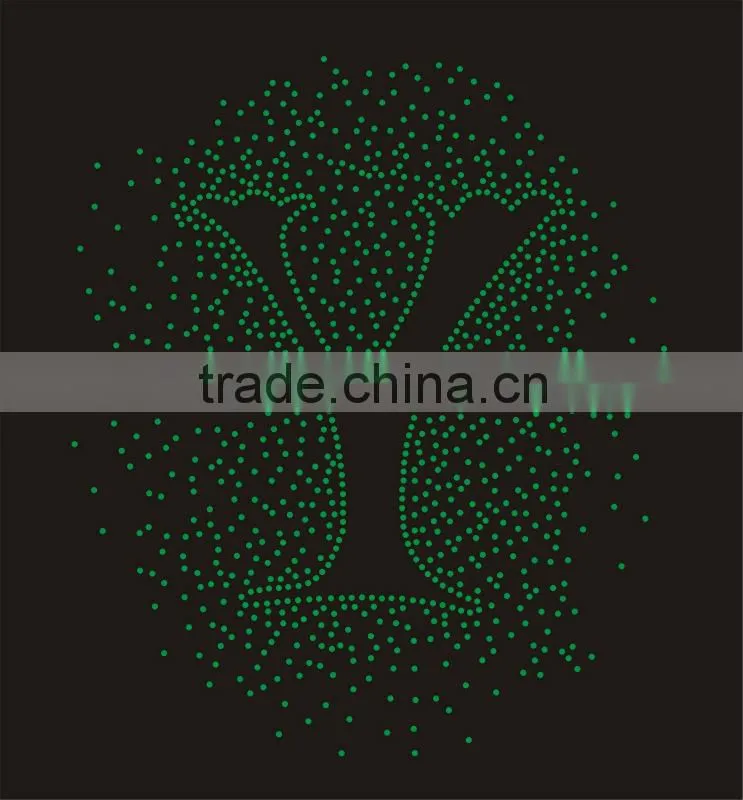 rhinestone iron on patches hot fix motif design