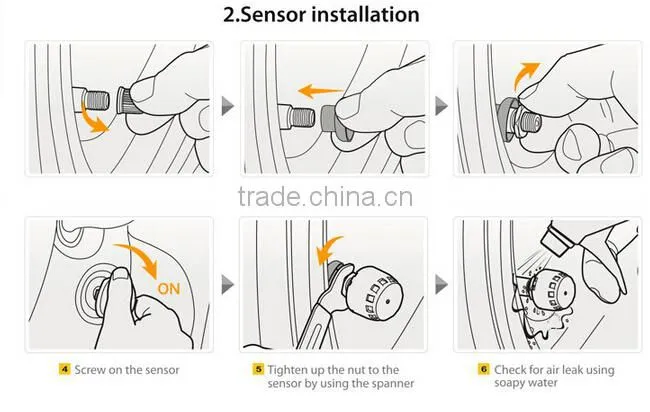 solar power supply TPMS with life long energy conservation and easy instollation