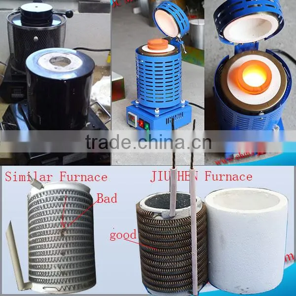 220V Single Phase 1kg Electric Aluminium Melting Furnace