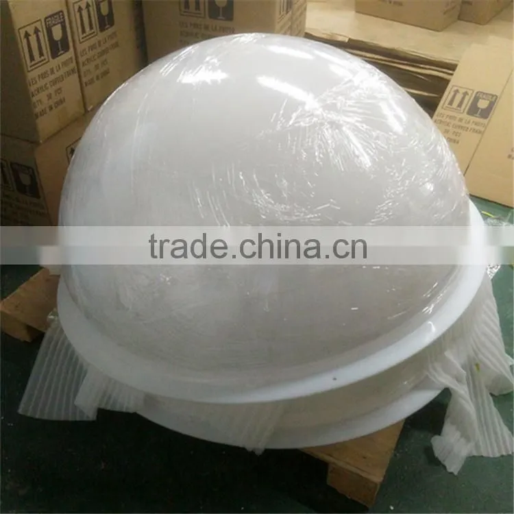 Acrylic plastic half dome, acrylic dome cover, white acrylic dome