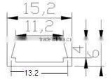 Aluminium slot 6mm height N-006 Clear or frosted PC Cover high quality 2 years warranty