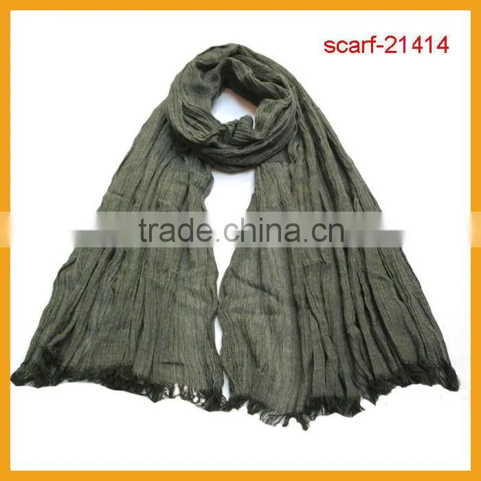 Very soft wholesale plain cotton scarf solid color