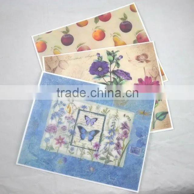 Home supplies eva foam table mat with world map logo