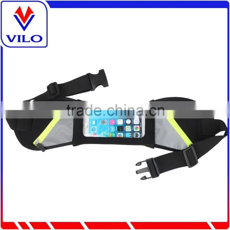 2016 new design elastic running waist belt, fitness workout belt for running
