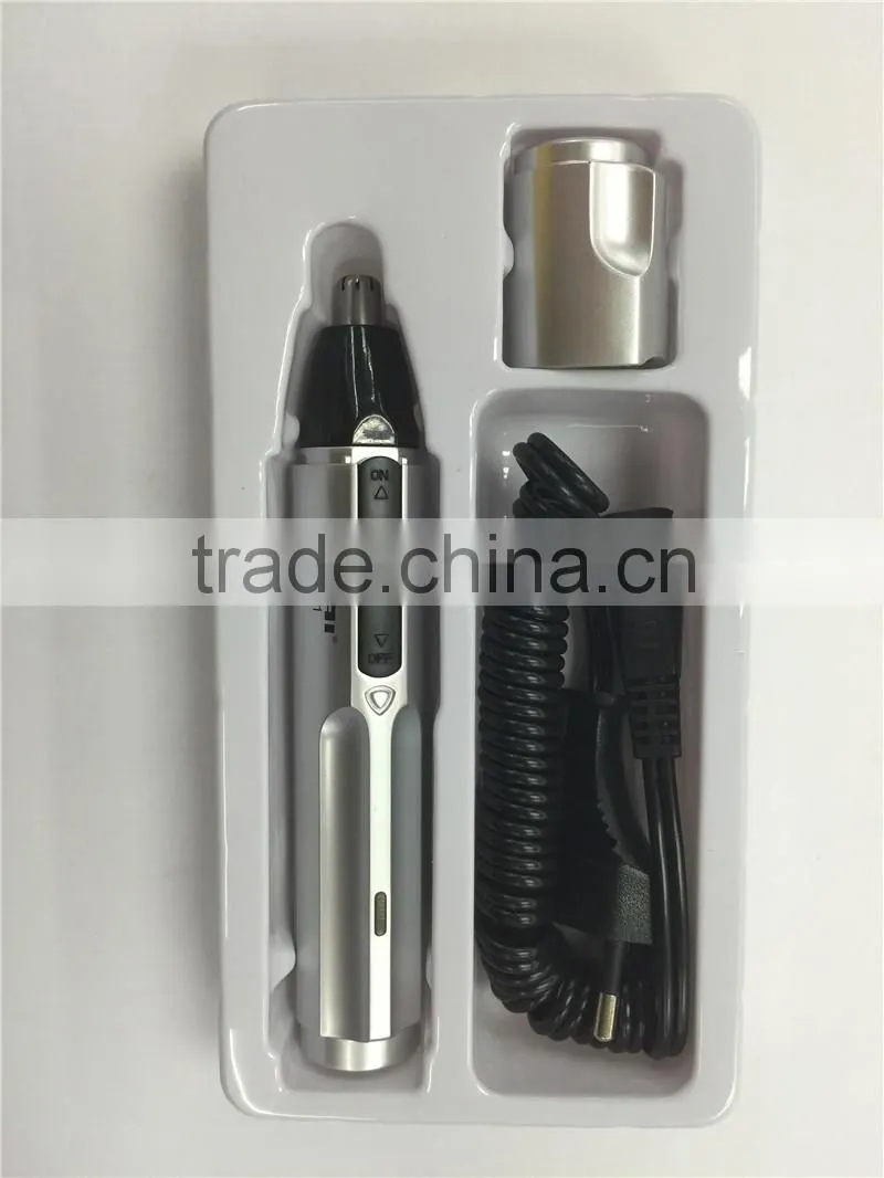 2 in 1 rechargeable manual electric nose hair trimmer corded