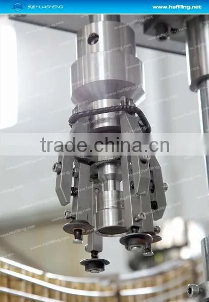 Automatic Glass bottle aluminum cap machine