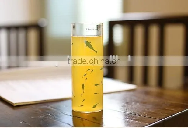 Round Thin Glass Juice Cup Clear Tea Coffee Cup