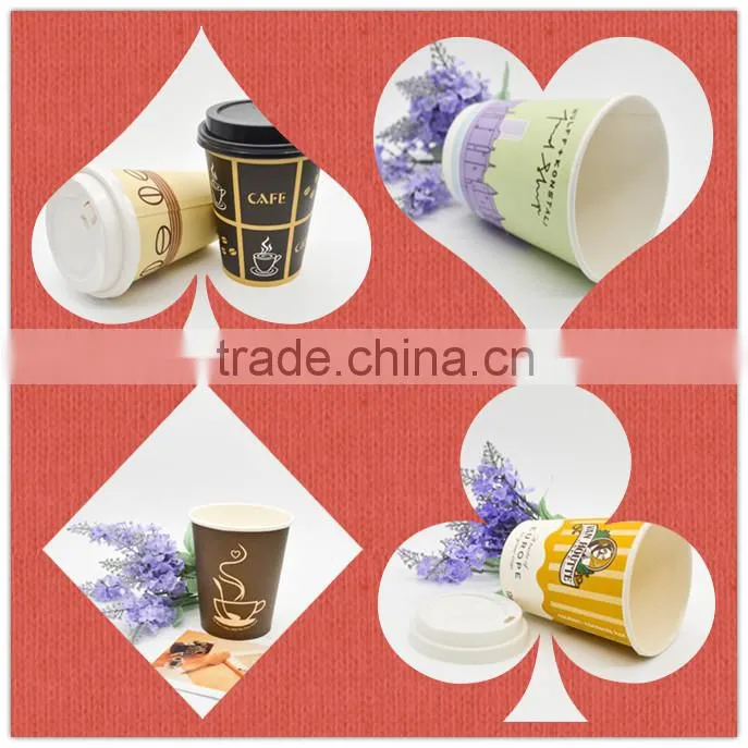 8oz food grade red color disposable ripple wall paper cup for coffee