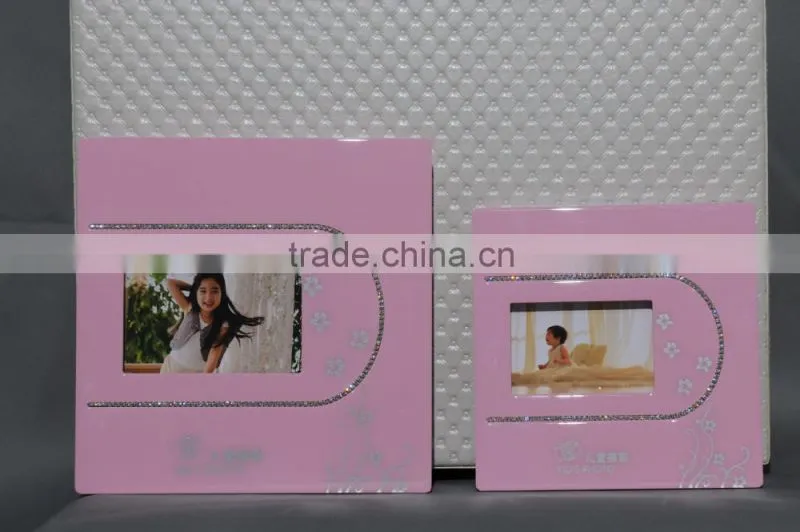 wholesale crystal photo album cover leather photo case