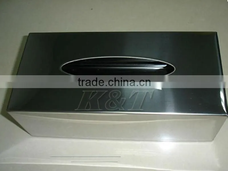 nice quality Rectangular stainless steel tissue box