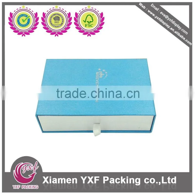 Blue drawer paper box