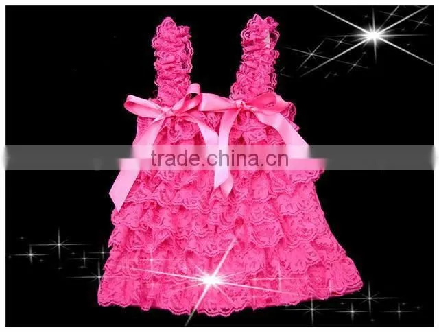 2016 solid color soft lace girls christmas clothing tops