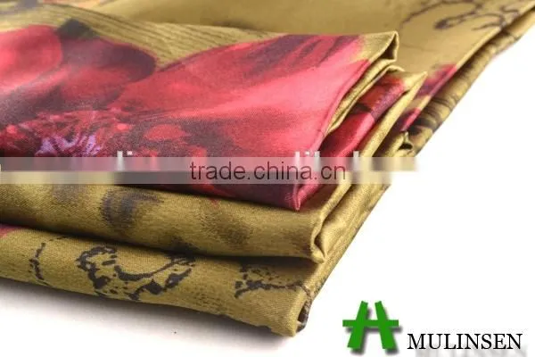 Shaoxing Textile Polyester 50D african print satin fabric/ wholesale satin fabric
