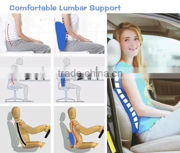 Memory Foam Mesh Back Lumbar Support Cushion