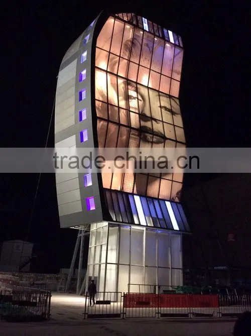 Decorative glass with LED light interlayer, ceramic digital print glass, laminated Glass, customized design