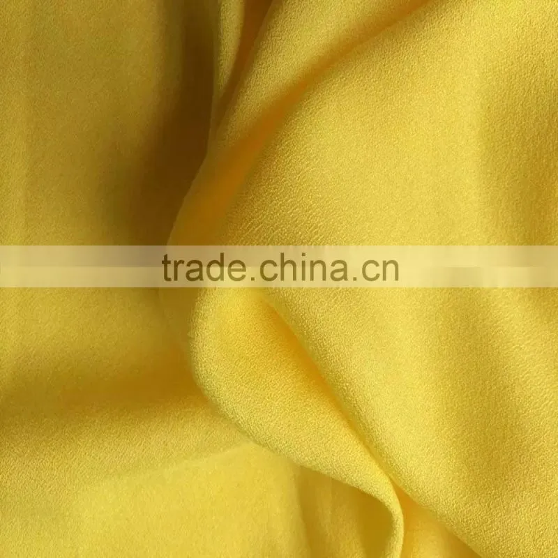 plain dyed solid color rayon 100% viscose crepe fabric for clothing
