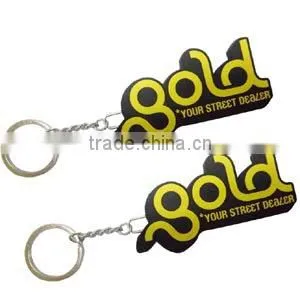 Silicone Keychain/3D Rubber Keychain/3D Soft pvc keychain/keyring
