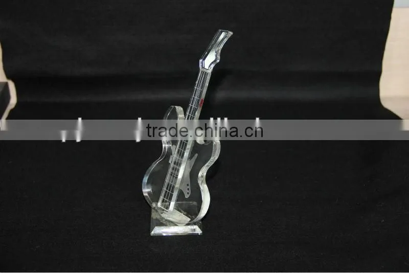 Crystal Guitar for Decoration or Gift 2015