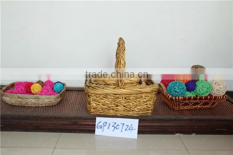 wholesale wicker baskets rattan cane webbing christmas gift baskets empty