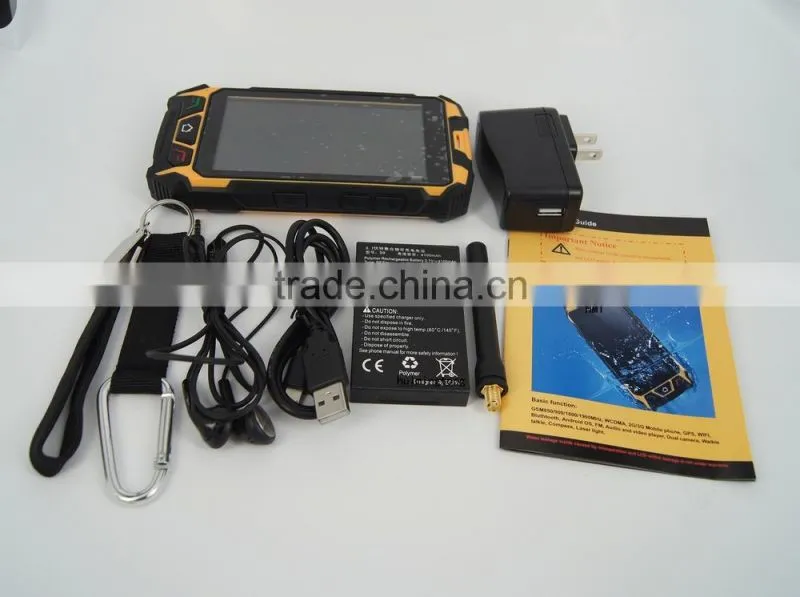 Wakie talkie with tri-proof, rugged phone with shockproof dustproof.