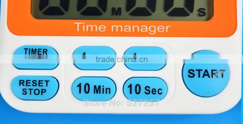 Timer CountDown Up Fast Setting Digital LCD 12 hours Clock Kitchen Cooking Sport 10 Minutes 10 Seconds Fast Set