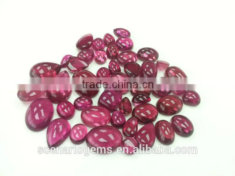 #AMZZ Natural Multi-Shape Free sizes Cabs Loose Gemstone Rubellite Cabochon
