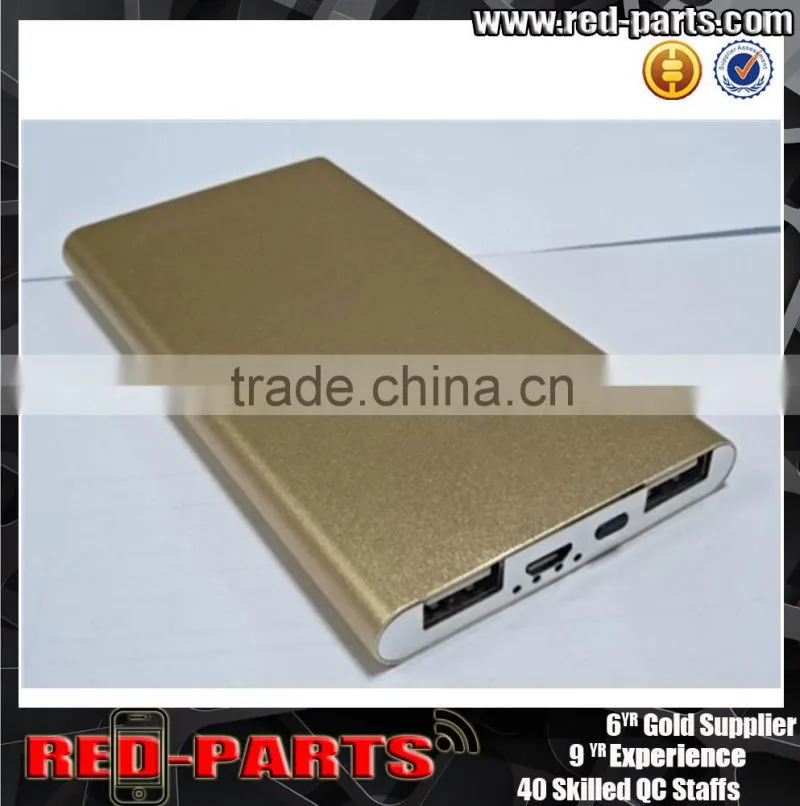 Hot selling products in USA 2015 Ultrathin 6000mAh Dual USB Portable Power Bank External Battery Backup Charger