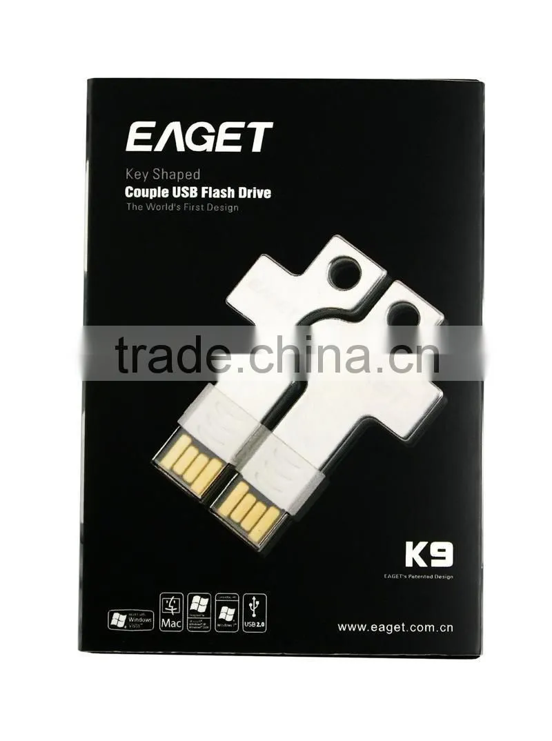 EAGET LoveKey Patent design Best quality Lover couple USB Flash drive
