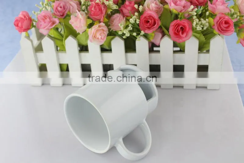 white biscuit ceramic mug/cookie sublimation cup/ novelty design children's favourite biscuit mug