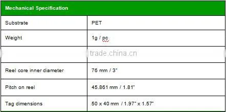 Custom Label for nfc RFID Tag RFID Label NFC inlay