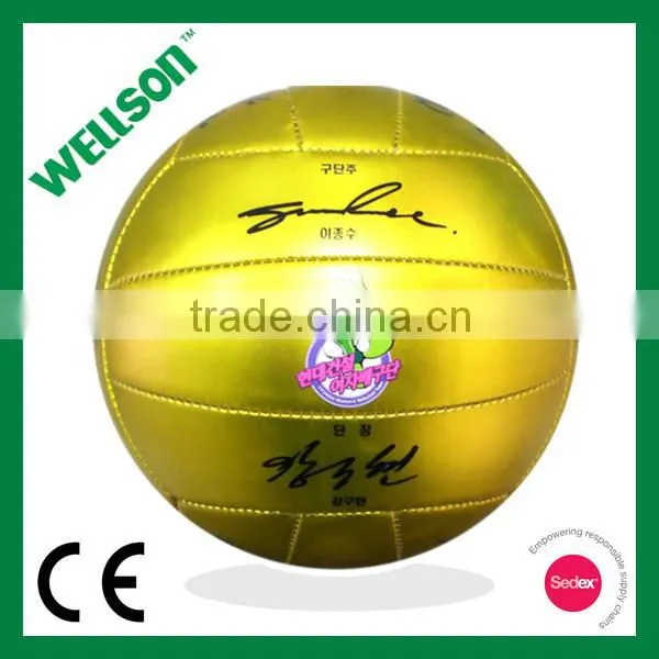 Metallic shine PVC volleyball