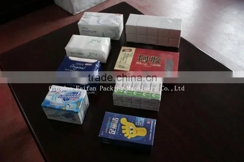 Hotel soap cellophane packing machine