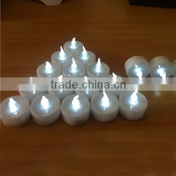 White Flameless Tea Light Candle LED Decorative Candle for Wedding Holiday Birthday Party Christmas