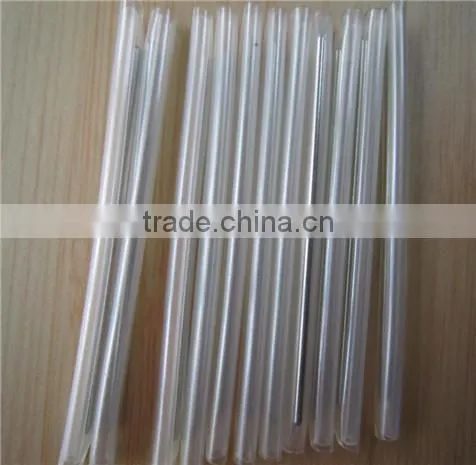 60mm fiber heat shrinkable tube/ splice protective sleeve with 1.5 steel rod