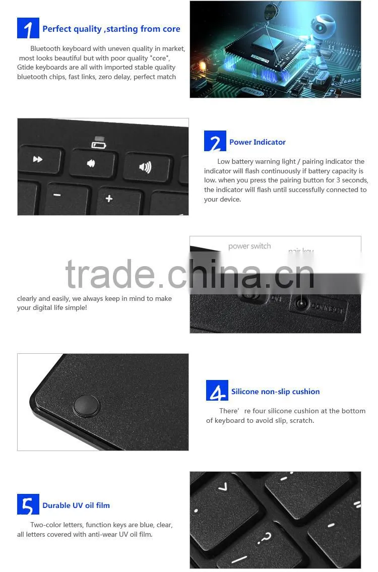 Window or Mac Layout Bluetooth 3.0 Ultra Slim Keyboard Tablet PC Keyboard Laptop Keyboard