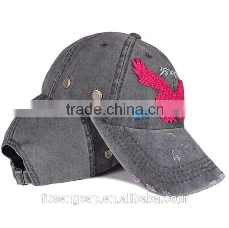 6 Panel Pre-curved Brim Baseball Cap,Custom Embroidered Baseball Cap