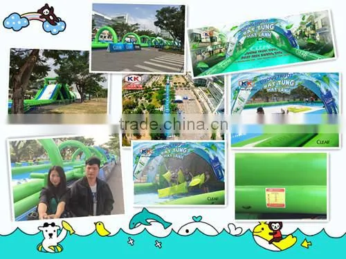 Sealed Giant Inflatable Slip N Slide, Inflatable City Slide, Giant Inflatable Water Slide City