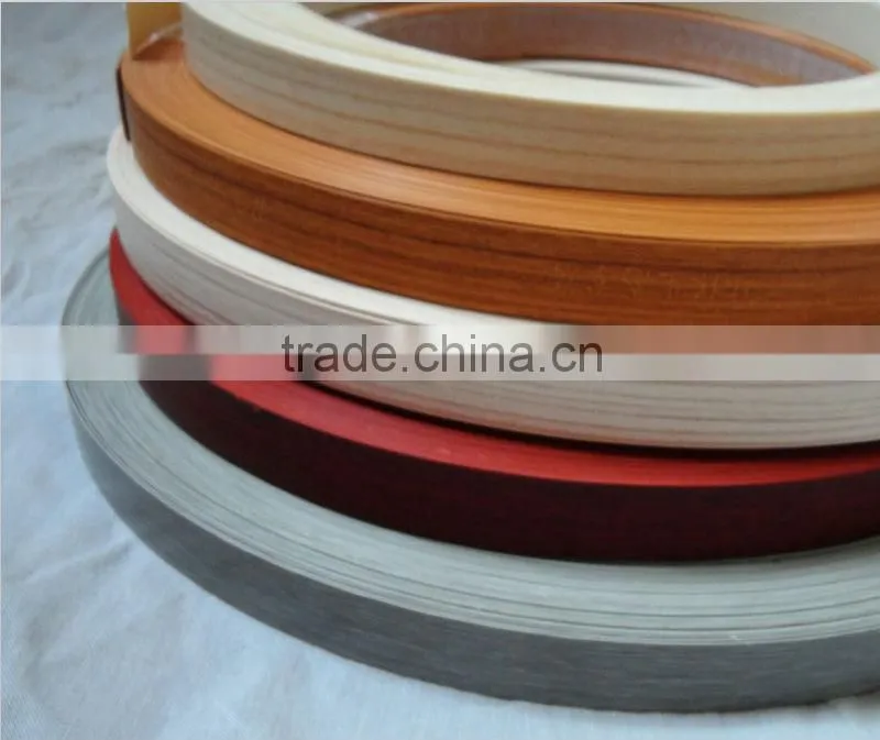 wood grain color PVC edge banding in Linyi China factory