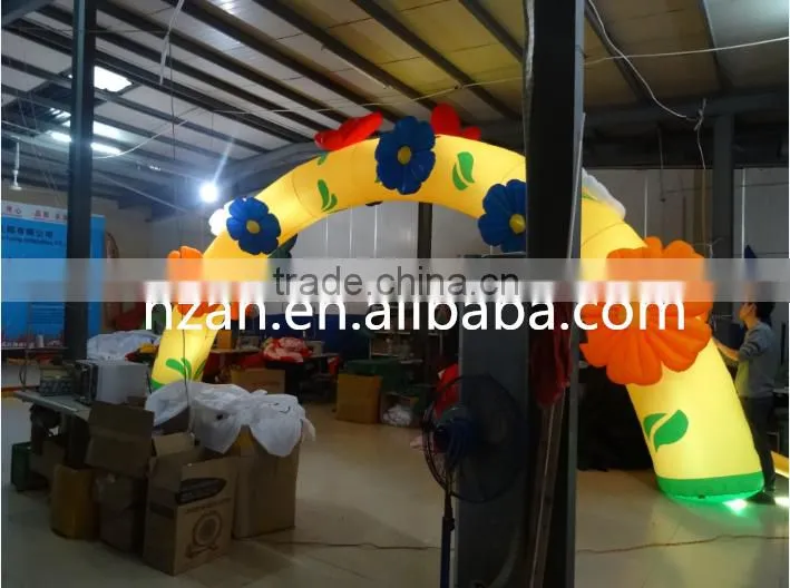 Lighted Inflatable Gift Archway Gate Christmas Arch
