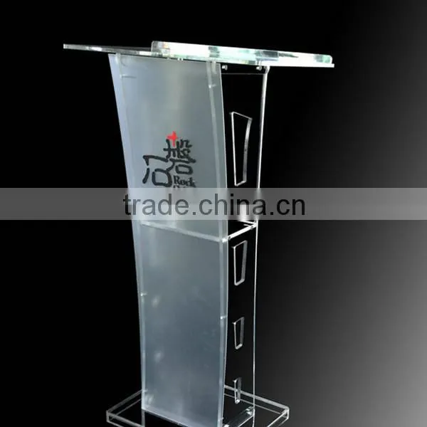 Acrylic glass pulpit podiums,plexiglass pulpit podium