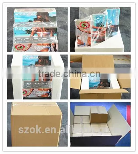 customized high clear acrylic rounded layered food display rack promotional